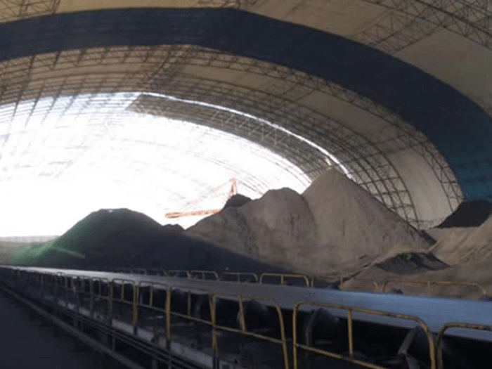 三门峡煤棚料仓网架